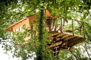 Cabane dans les arbres Morbihan