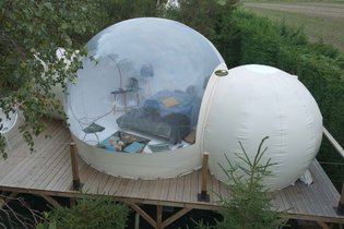 Bulle Vénus avec planche dînatoire et petit-déjeuner