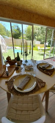 Hébergement AbracadaRoom : "M"ANON-Dôme Géodésique, piscine, spa et sauna. - Image 58