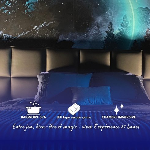 Hébergement AbracadaRoom : Dormez sous la Lune Bleue – Séjour magique & jeu immersif - Image 2
