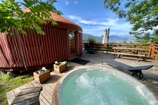 Yourte avec Spa privé, 4 places