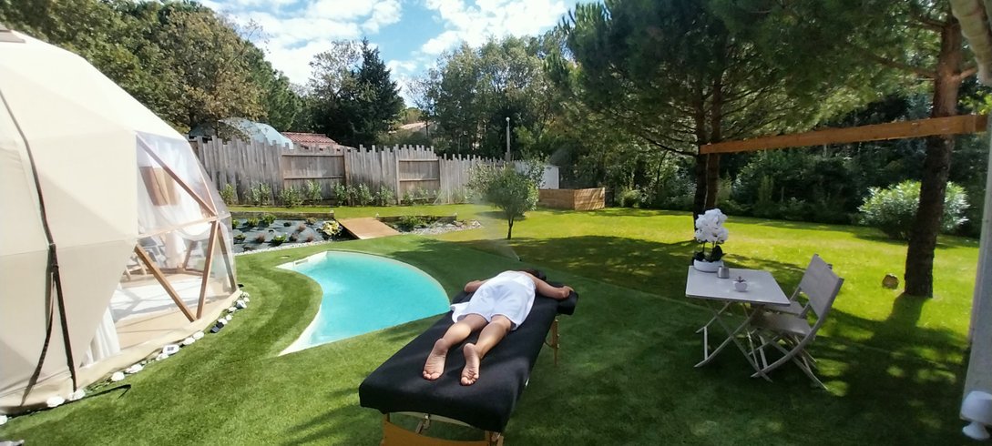 Hébergement AbracadaRoom : "M"ANON-Dôme Géodésique, piscine, spa et sauna. - Image 50