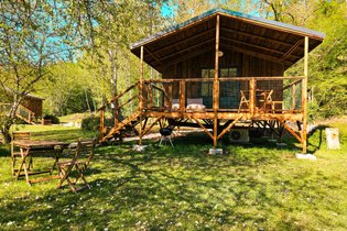 La Cabane du Héron, lodge sur pilotis, étang, nature, biodiversité