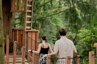 Village des cabanes perchées du Lac des Sapins