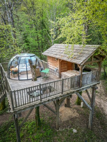 Hébergement AbracadaRoom : Dôme perché Spa - Chouette - Image 5