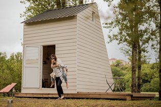Le Nid'O, une cabane posée sur l'île
