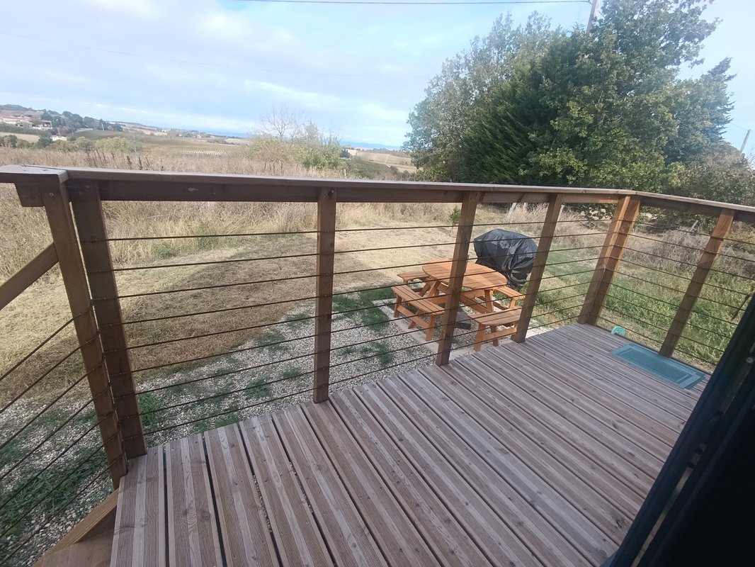La Cabane des Biquets - Vue sur les collines à Mazerolles Du Razés (14)