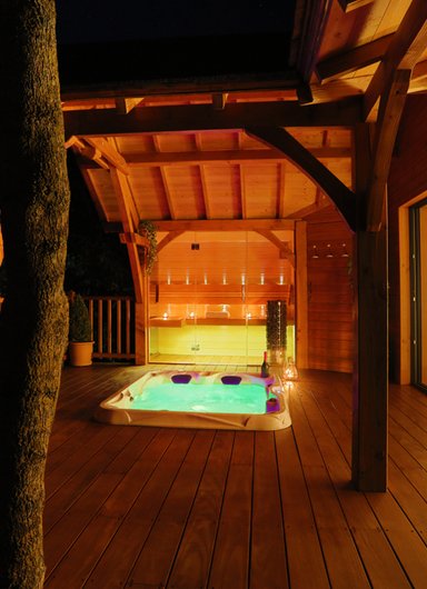 Cabane de Luxe avec sauna et Spa à Alzonne