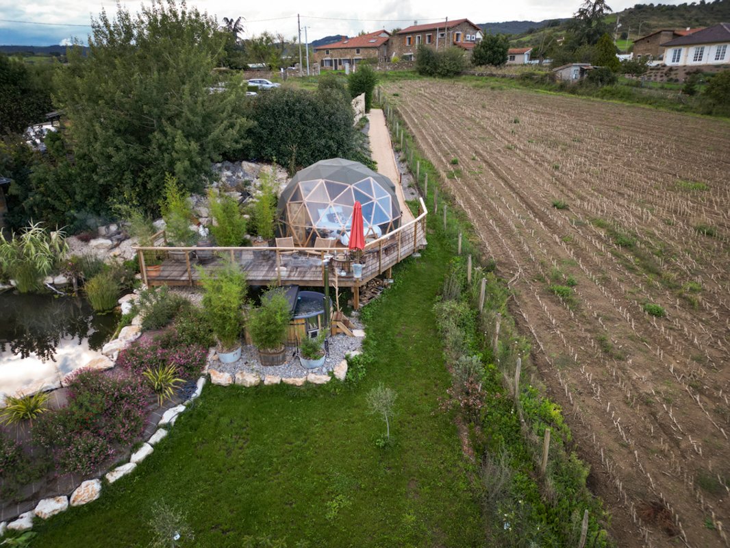 La bulle du coq & Spa à St Martin La Plaine (33)
