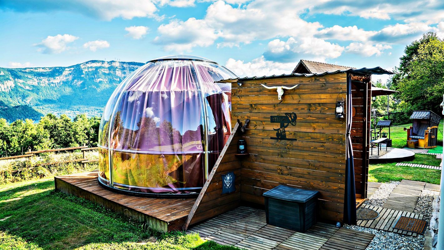 Bulle Texas – Luxe  & SPA – Vue Lac Aiguebelette à Novalaise (12)