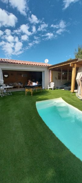 Hébergement AbracadaRoom : "M"ANON-Dôme Géodésique, piscine, spa et sauna. - Image 42