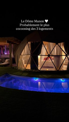Hébergement AbracadaRoom : "M"ANON-Dôme Géodésique, piscine, spa et sauna. - Image 5