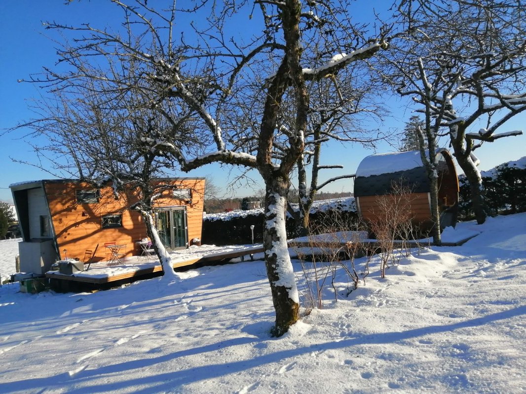 Tiny House  Ô P'tit Nid Milie  & son sauna : Classée 1 étoile à Bellefontaine (30)