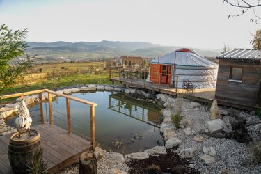 L'âne et sa yourte & Spa à St Martin La Plaine (3)