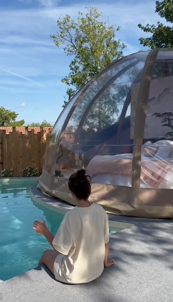 Hébergement AbracadaRoom : "F"anny - Wigwam, piscine & spa - Image 20