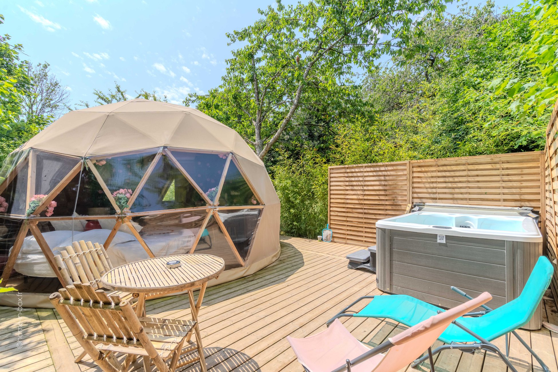 Hébergement UnicStay : Dôme Fiore avec jacuzzi à Nanteuil Les Meaux
