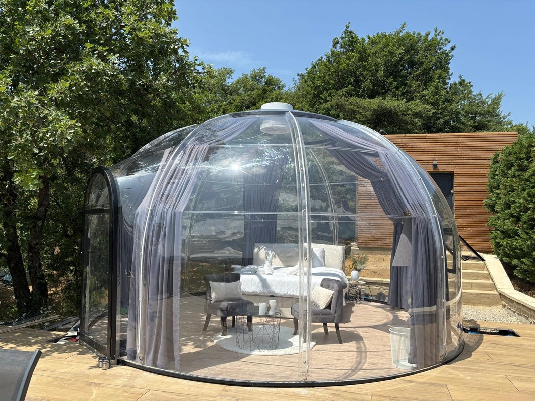 La Bulle StélléA SPA Privatif, Domaine CollinéA en Drôme Des Collines à Bathernay (4)