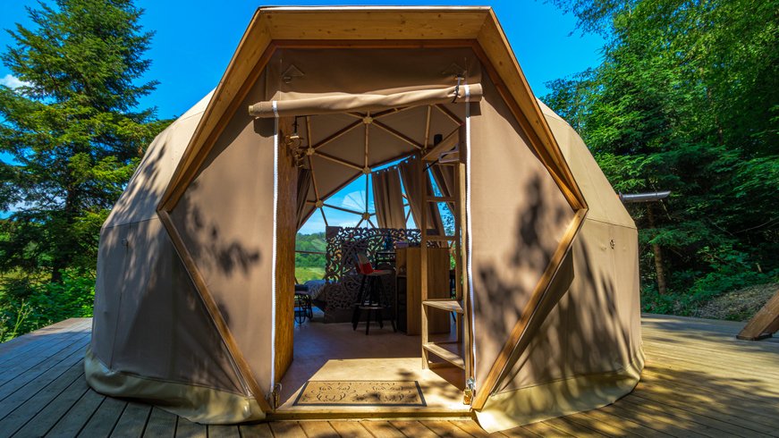 Hébergement AbracadaRoom : Andromède & Spa : Dôme Géodésique pour nuitée à la belle étoile - Image 14