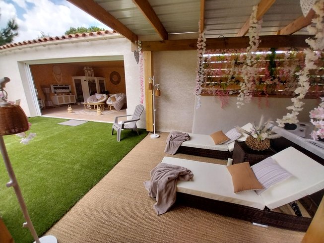 Hébergement AbracadaRoom : "M"ANON-Dôme Géodésique, piscine, spa et sauna. - Image 22