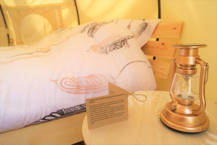 Hébergement AbracadaRoom : Tente lotus Châtaigne - Séjour en couple - Image 4