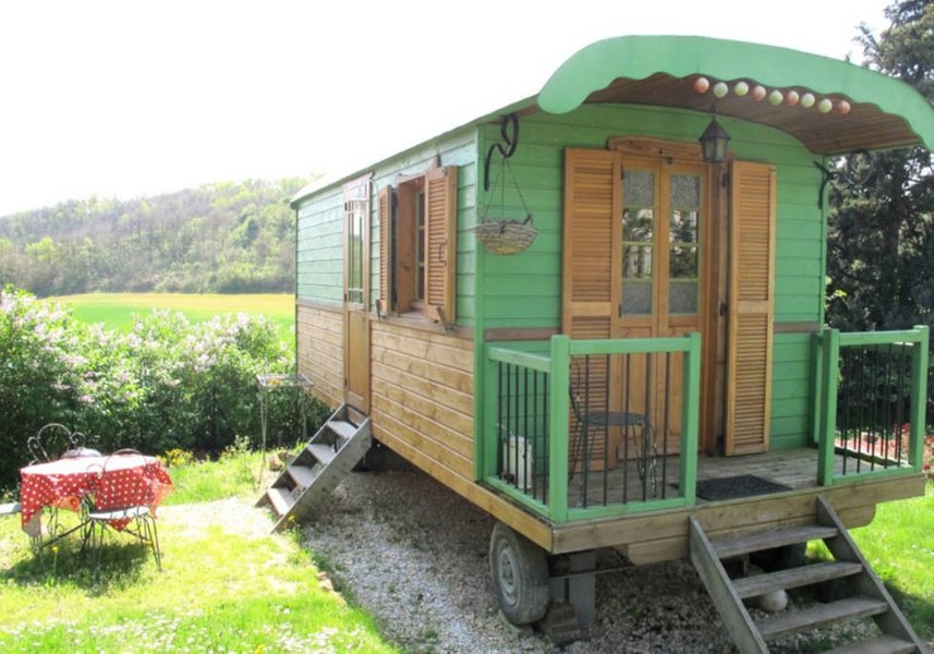 Hébergement AbracadaRoom : La Roulotte Verte du Lauragais - Image 1