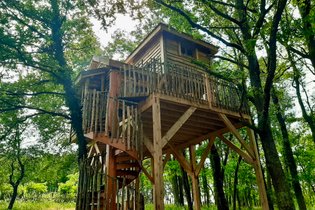 Cabane dans les arbres Saône-et-Loire