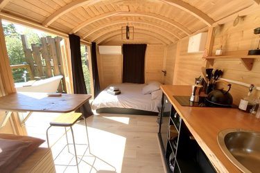 Tiny house MURATO avec baignoire extérieure à Murato (4)