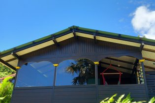 Cabane sur pilotis Guadeloupe
