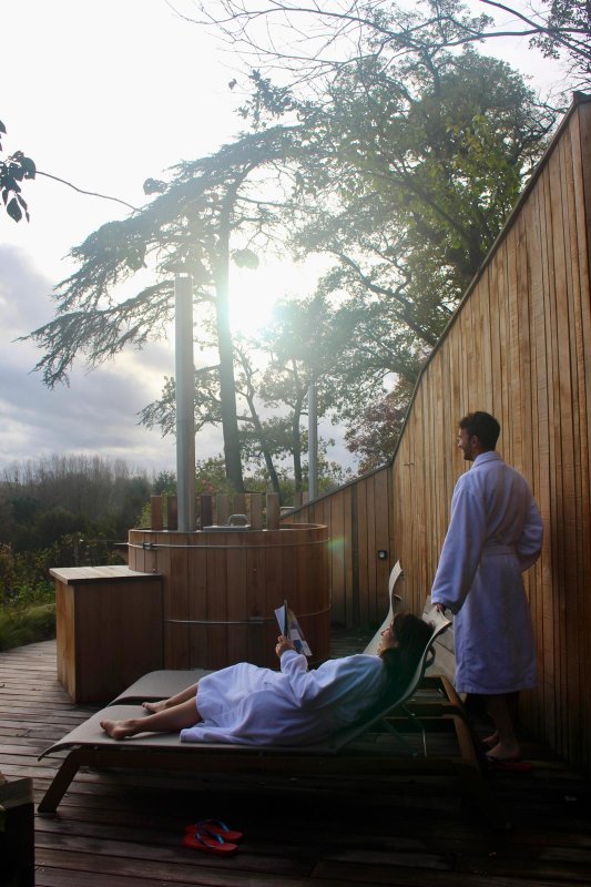 Suite Prestige Terrasse: sauna & bain nordique privatifs à Nazelles-Negron (10)
