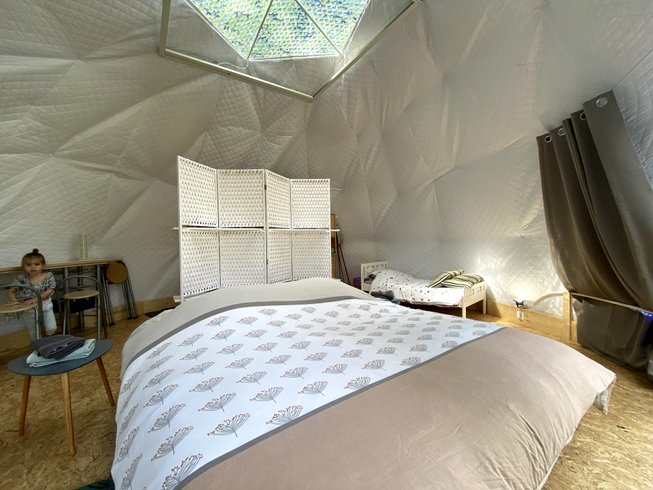 Hébergement AbracadaRoom : Cassiopée & Spa : Dôme Géodésique pour nuitée à la belle étoile - Image 10