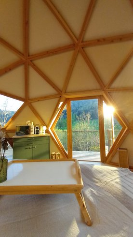Hébergement AbracadaRoom : Dôme géodésique dans les arbres - Image 13