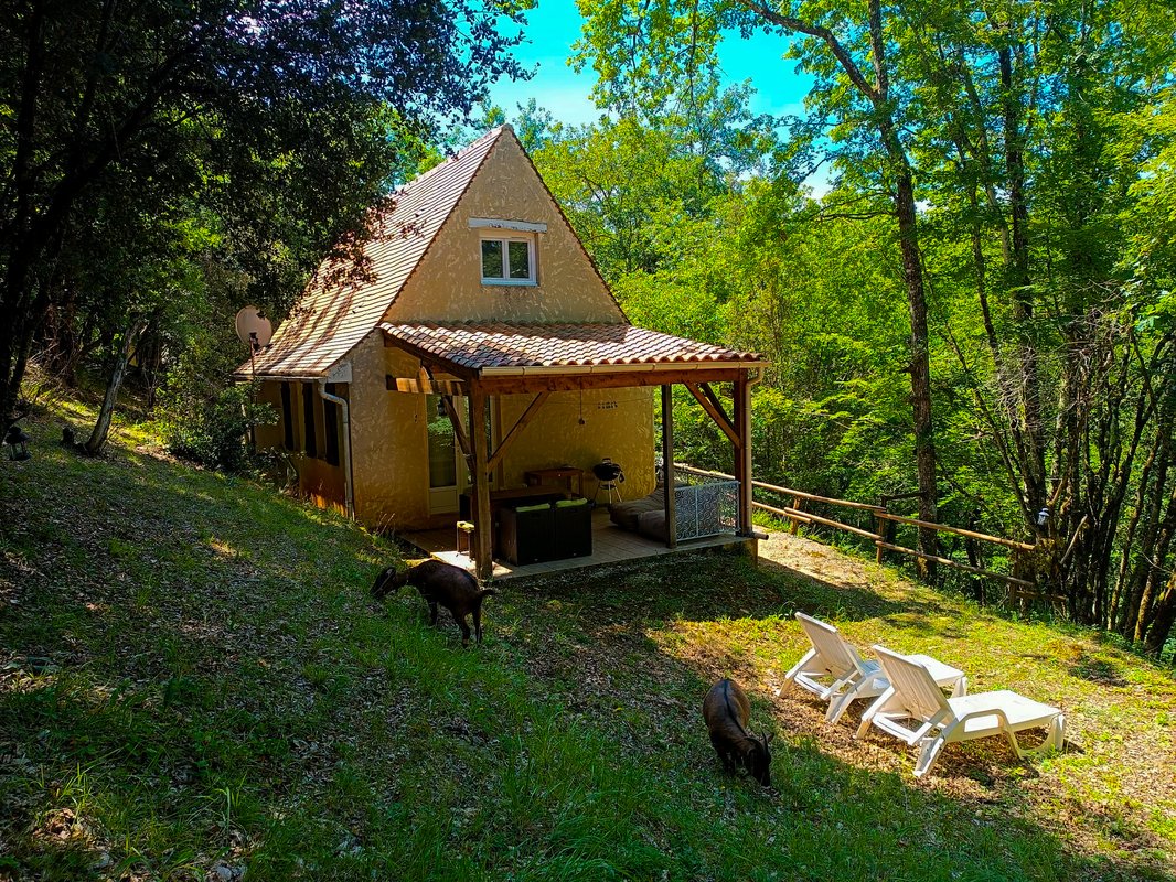 Gîte dans les bois, au coeur du Périgord noir avec étang privé à Saint Andre Allas (1)