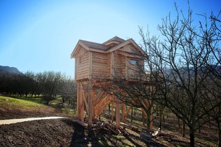 Cabane dans les arbres Drôme