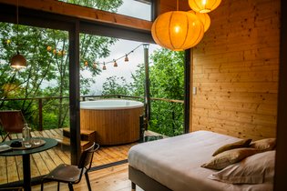 Cabane sur pilotis Lot-et-Garonne