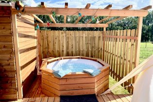 Tente et tente lodge Lot