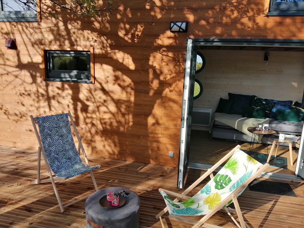 Tiny House  Ô P'tit Nid Milie  & son sauna : Classée 1 étoile à Bellefontaine (8)