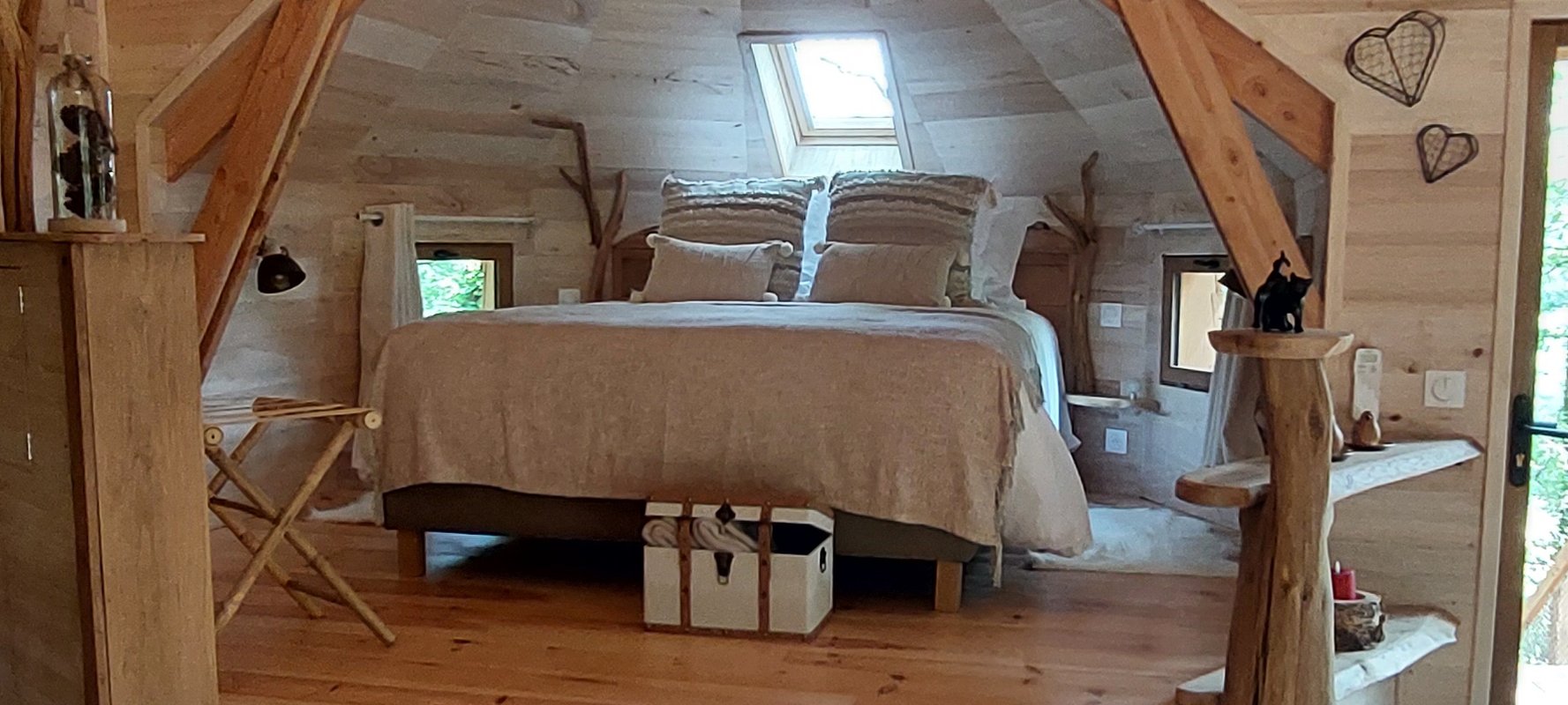 Cabane perchée GAIA & Spa à Sarrant (40)