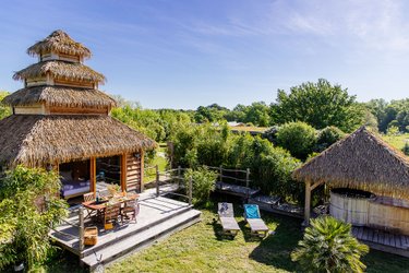 La Cabane Indonésienne & Spa privatif à Le Nizan (1)