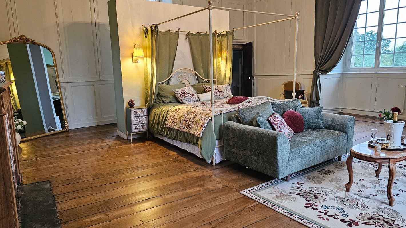 Chambre au château de la Noé sèche à Le Foeil (1)