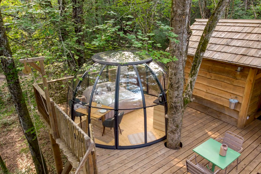Hébergement AbracadaRoom : Dôme perché Spa - Chouette - Image 1