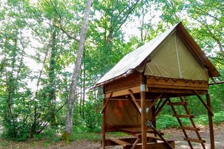 Tente et tente lodge Dordogne