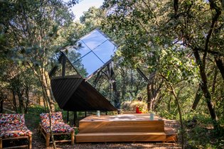 Le Miroir & filet suspendu