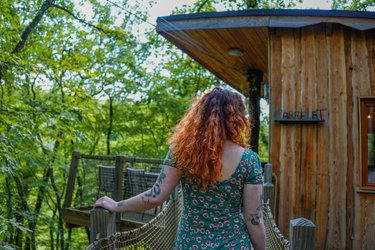 Cabane avec spa "Carrelet" PMR ou Familiale à Lamothe-Fénelon (3)