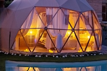 "M"ANON-Dôme Géodésique, piscine, spa et sauna. à Malves En Minervois (4)
