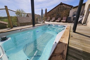 Les 3 Clefs de GaYa - Spa de nage, Sauna, lit hydromassant & relaxation immersive - 4pers.