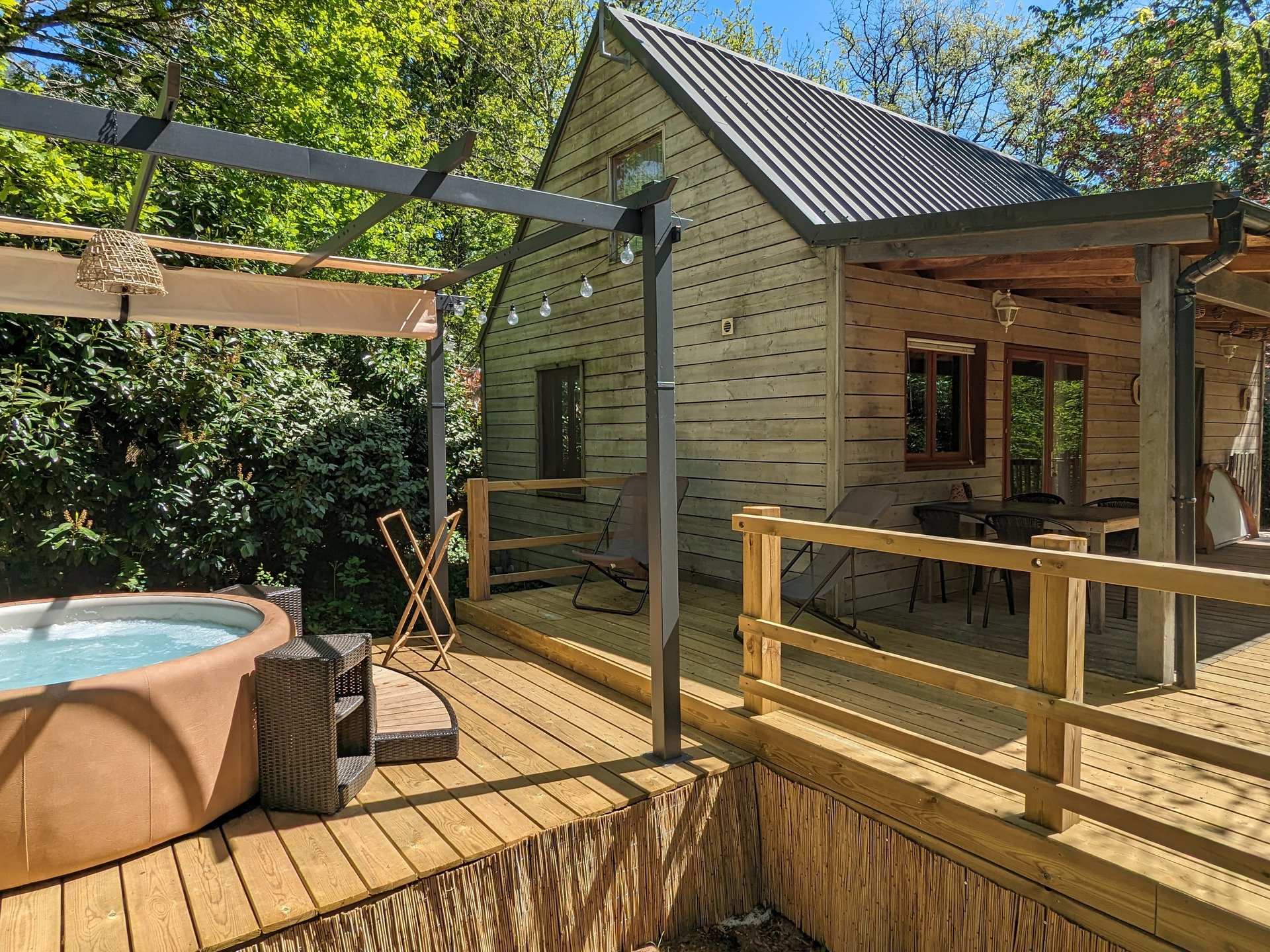 Chalet bois Hulotte avec SPA