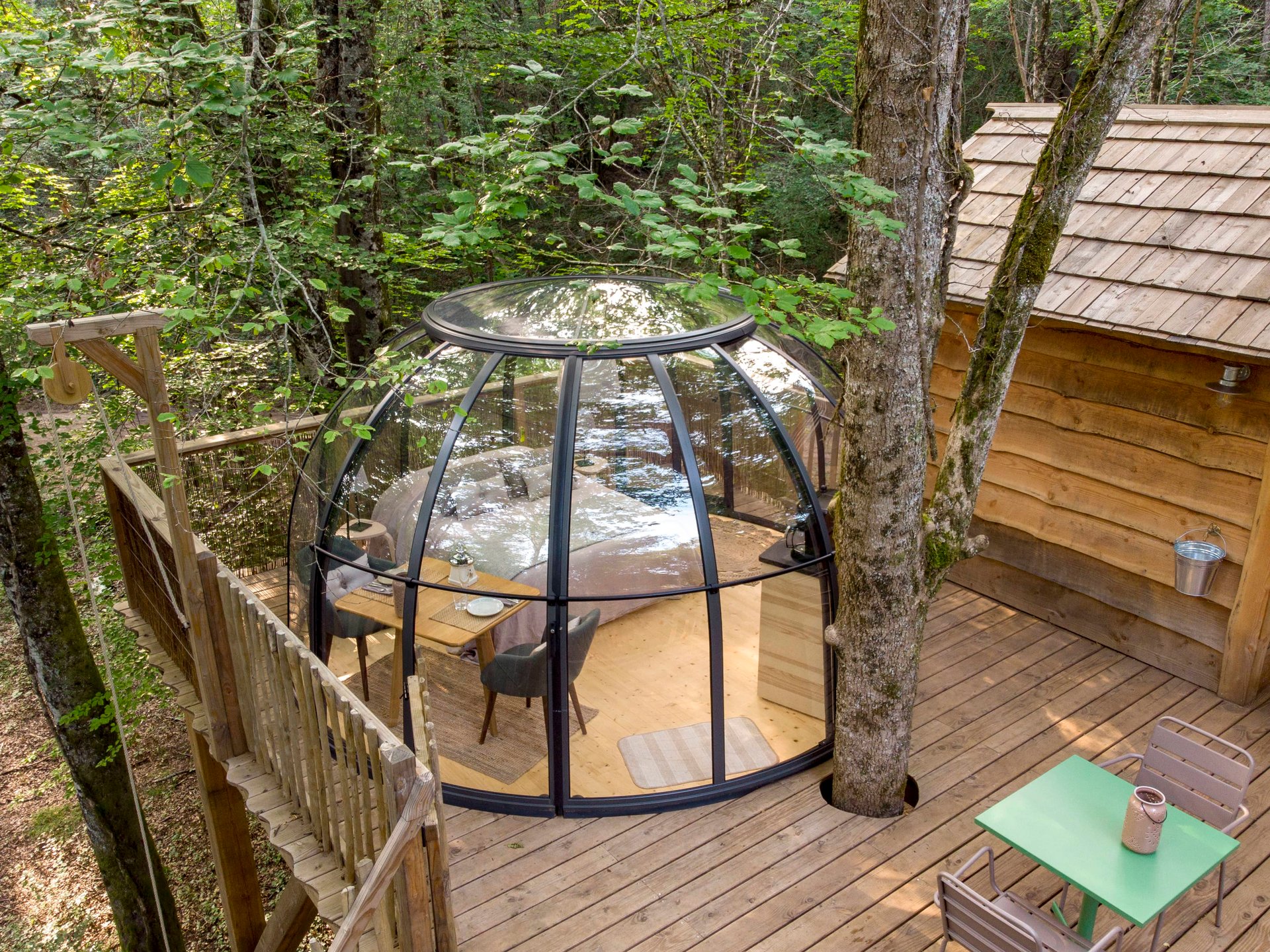 Dôme perché Spa - Chouette : Dôme en Bourgogne (Bourgogne-Franche-Comté)