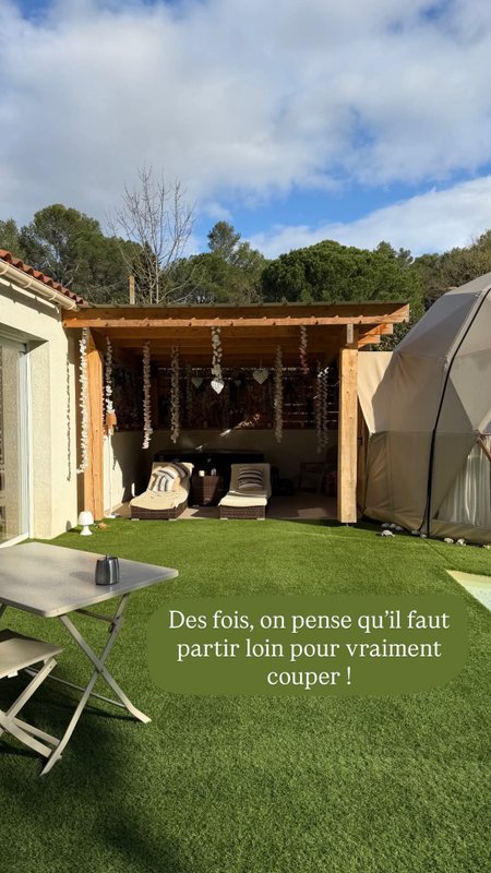"M"ANON-Dôme Géodésique, piscine, spa et sauna. à Malves En Minervois (78)