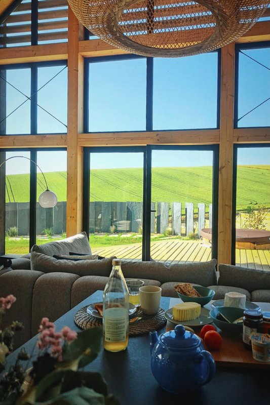 Hestia : Ecolodge de luxe avec bain nordique pour 2-10 personnes à Saint-Mards-En-Othe (14)