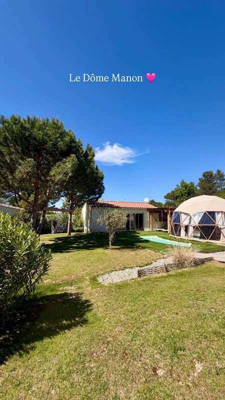 "M"ANON-Dôme Géodésique, piscine, spa et sauna. à Malves En Minervois (76)